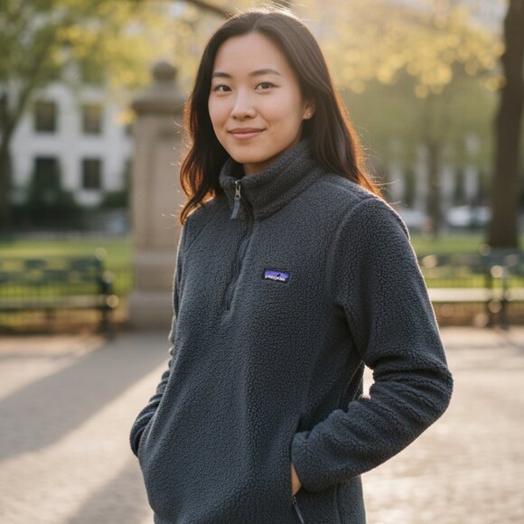 Patagonia Gray Better Sweater 1/4 Zip Fleece Pullover Jacket - Picture 3 of 4